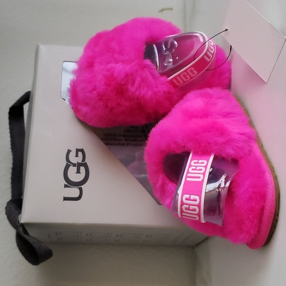 UGG I FLUFF YEAH SLIDE Baby 12-18 Months NEW - Picture 2 of 2